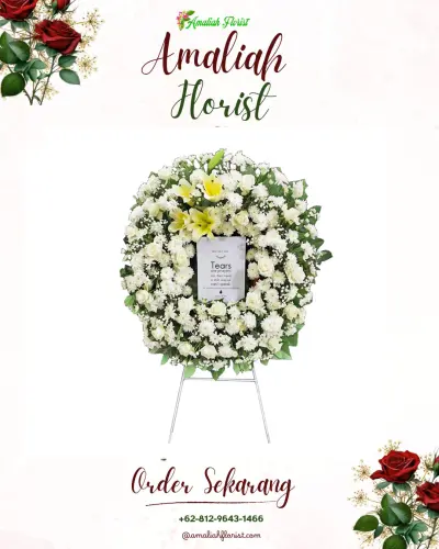 Krans Bunga Duka Cita di Margahayu