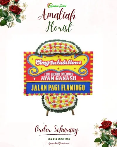 Bunga Papan Congratulation di Margahayu